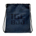Blue Grunge Drawstring Bag