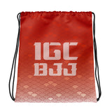 Red Scale Drawstring Bag
