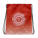 Red Scale Drawstring Bag