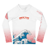 Kids White Wave Rash Guard