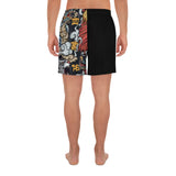 Japanese Dragon and Tiger Men's Athletic Long Shorts