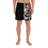 Japanese Dragon and Tiger Men's Athletic Long Shorts