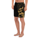 A Night in Tokyo Golden Dragon Men's Athletic Long Shorts