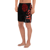 A Night in Tokyo Red Kanji Men's Athletic Long Shorts