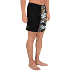 Japanese Dragon and Tiger Men's Athletic Long Shorts
