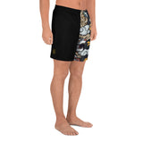 Japanese Dragon and Tiger Men's Athletic Long Shorts