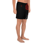 A Night in Tokyo Red Kanji Men's Athletic Long Shorts