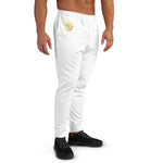 White Greek and Gold Premium Design Men's Joggers