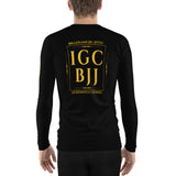 Greek and Gold Men's Rash Guard