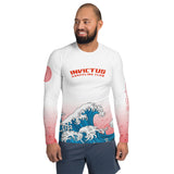 Men's White Wave Rash Guard