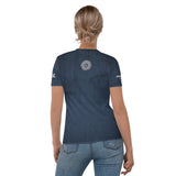 Blue Grunge T-shirt - Women's