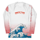 Women's White Wave Rash Guard