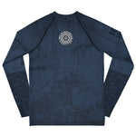 Blue Grunge Rash Guard - Youth