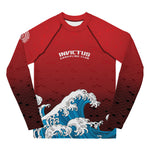 Youth Red Wave Rash Guard