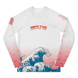 Youth White Wave Rash Guard