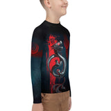 Silver Dragon Unisex Youth Rash Guard